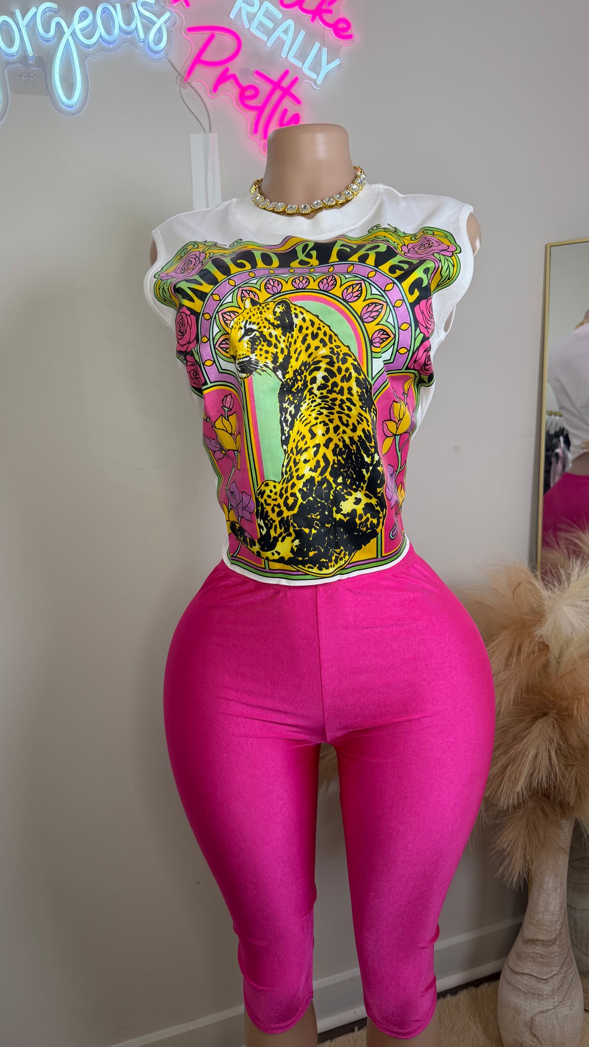 💖 Pretty Pressure Leggings (Hot Pink)