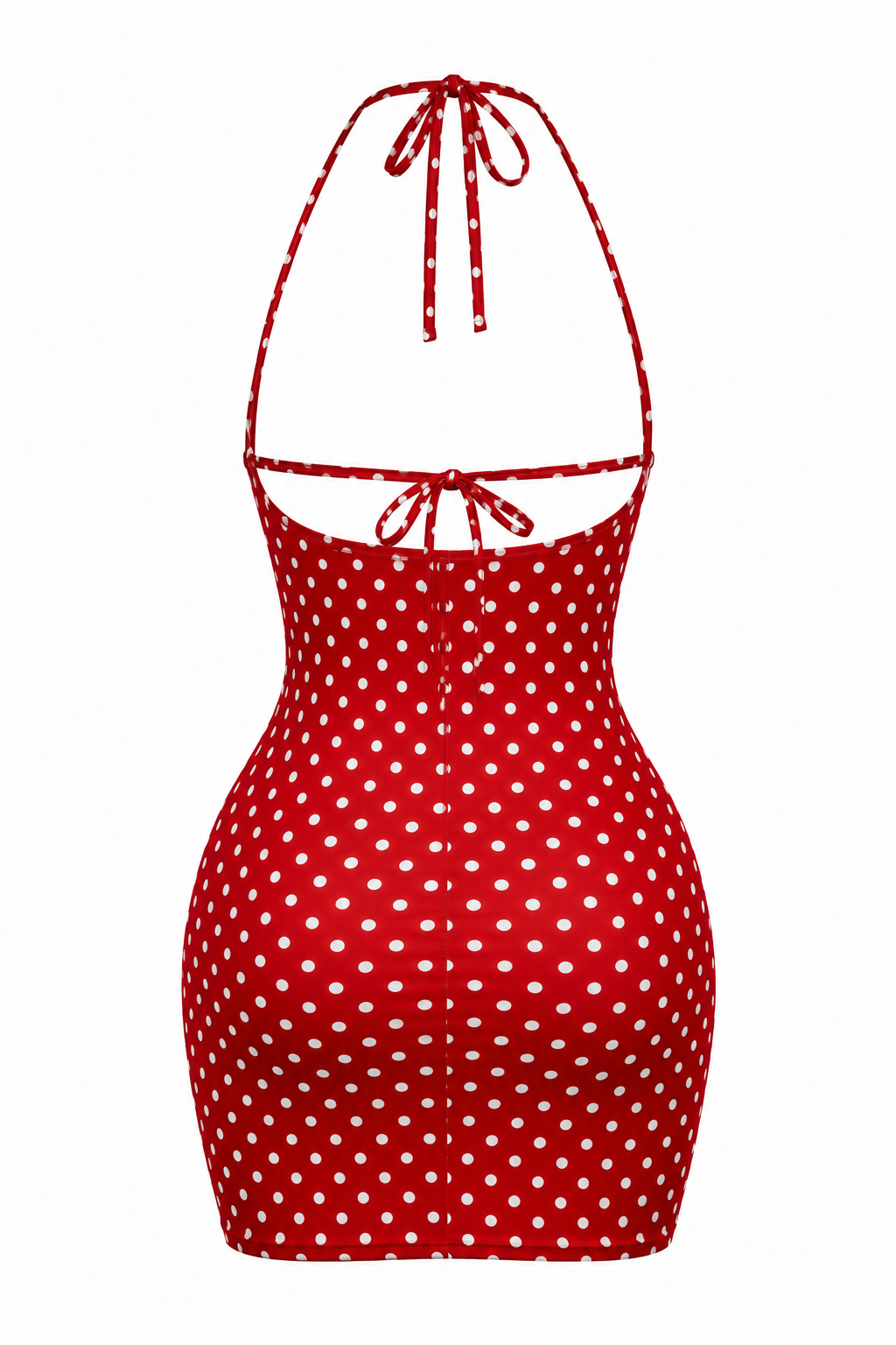 Cherry on Top Polka Dot Halter Mini Dress