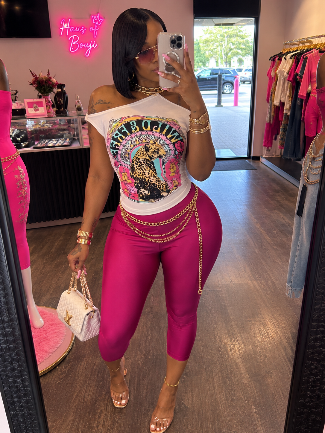 💖 Pretty Pressure Leggings (Hot Pink)